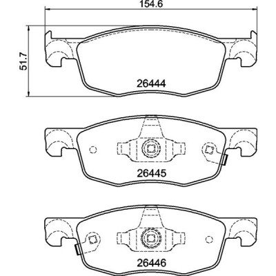Kit pastiglie freno, Freno a disco BREMBO P 83 185