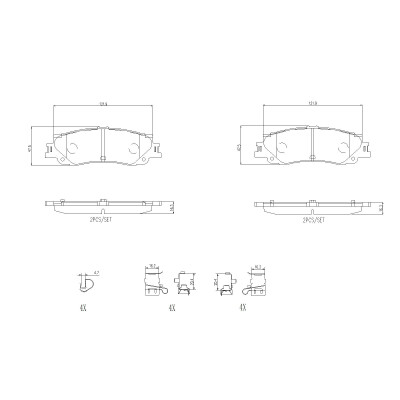 Kit pastiglie freno, Freno a disco BREMBO P 83 192
