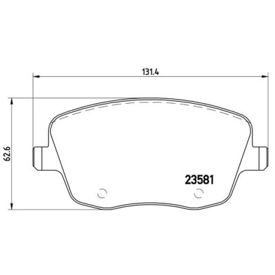 Kit pastiglie freno, Freno a disco BREMBO P 85 057X