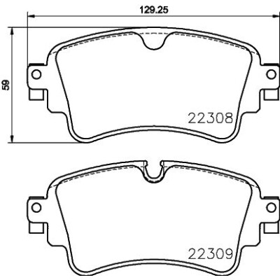 Kit pastiglie freno, Freno a disco BREMBO P 85 154X