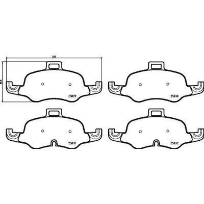 Kit pastiglie freno, Freno a disco BREMBO P 85 160X