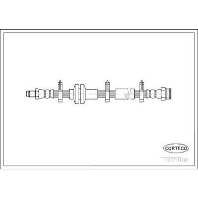 Flessibile del freno CORTECO 19018106