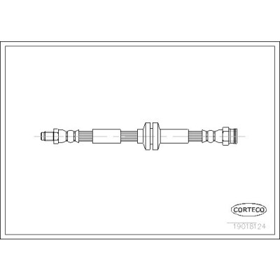 Flessibile del freno CORTECO 19018124