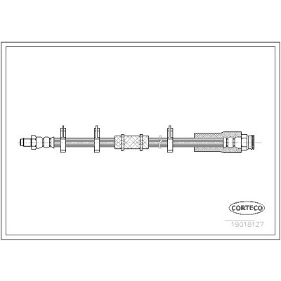 Flessibile del freno CORTECO 19018127