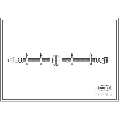 Flessibile del freno CORTECO 19018146