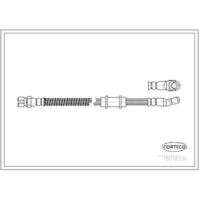 Flessibile del freno CORTECO 19018200