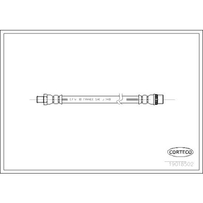 Flessibile del freno CORTECO 19018502