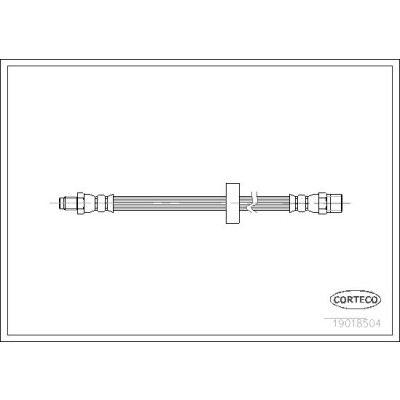 Flessibile del freno CORTECO 19018504