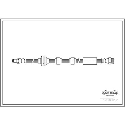 Flessibile del freno CORTECO 19018612