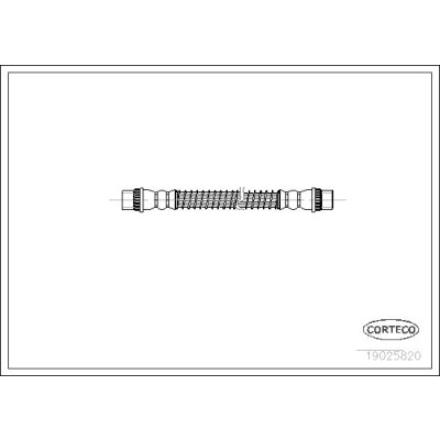 Flessibile del freno CORTECO 19025820