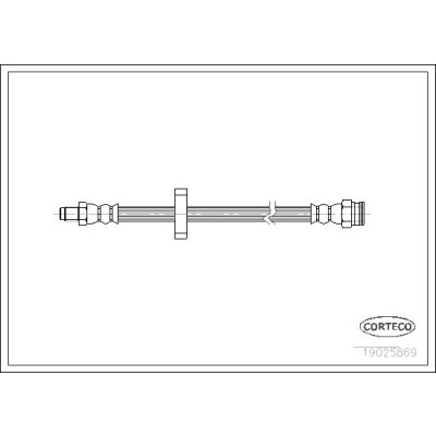 Flessibile del freno CORTECO 19025869