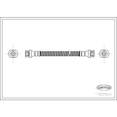 Flessibile del freno CORTECO 19025912