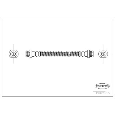 Flessibile del freno CORTECO 19025915