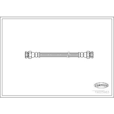 Flessibile del freno CORTECO 19025983