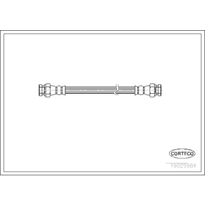 Flessibile del freno CORTECO 19025984