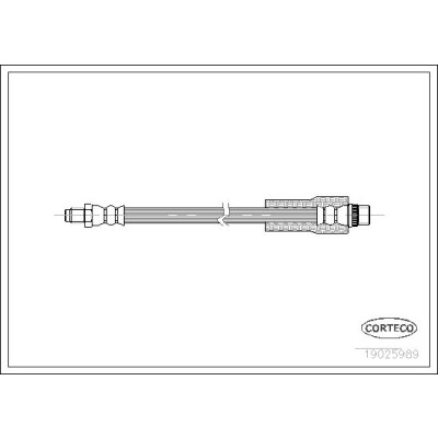 Flessibile del freno CORTECO 19025989