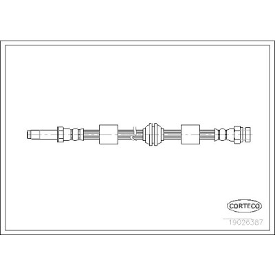 Flessibile del freno CORTECO 19026387