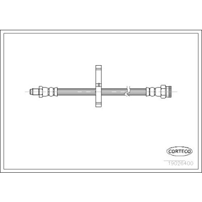 Flessibile del freno CORTECO 19026400