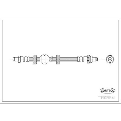 Flessibile del freno CORTECO 19026461