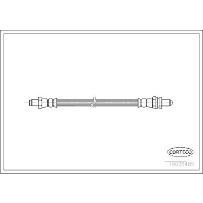 Flessibile del freno CORTECO 19026485
