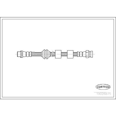 Flessibile del freno CORTECO 19026875