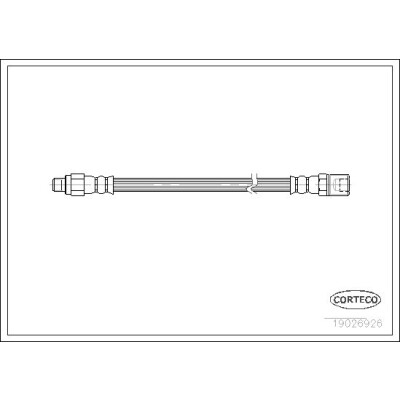 Flessibile del freno CORTECO 19026926