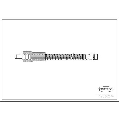 Flessibile del freno CORTECO 19030274