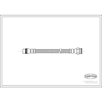 Flessibile del freno CORTECO 19030299
