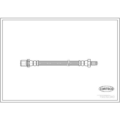 Flessibile del freno CORTECO 19030340