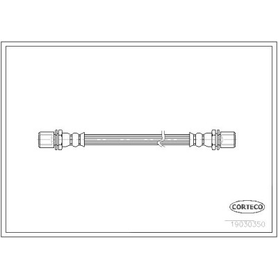 Flessibile del freno CORTECO 19030350