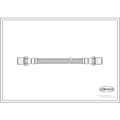 Flessibile del freno CORTECO 19030352