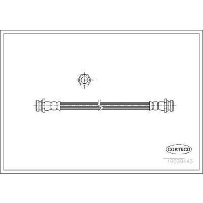 Flessibile del freno CORTECO 19030443