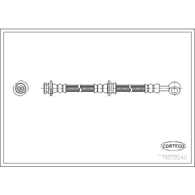 Flessibile del freno CORTECO 19032240
