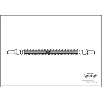 Flessibile del freno CORTECO 19032260