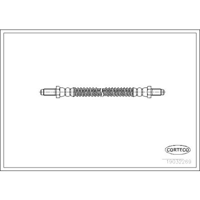 Flessibile del freno CORTECO 19032269