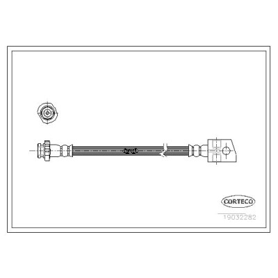 Flessibile del freno CORTECO 19032282