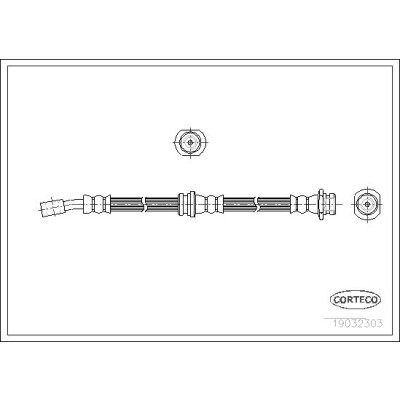 Flessibile del freno CORTECO 19032303