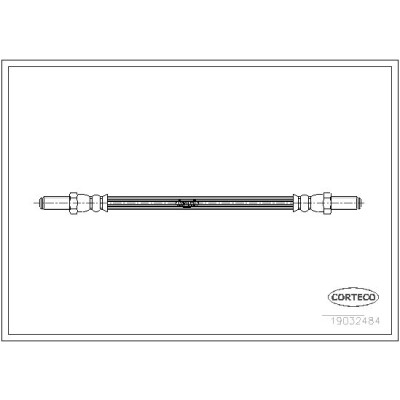 Flessibile del freno CORTECO 19032484