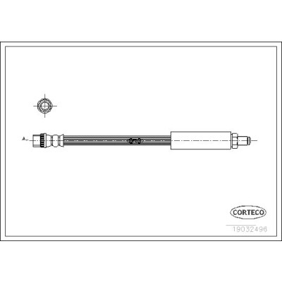 Flessibile del freno CORTECO 19032496