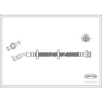 Flessibile del freno CORTECO 19032503