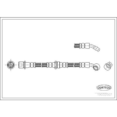 Flessibile del freno CORTECO 19032507