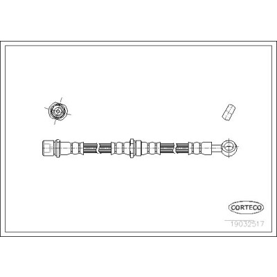 Flessibile del freno CORTECO 19032517