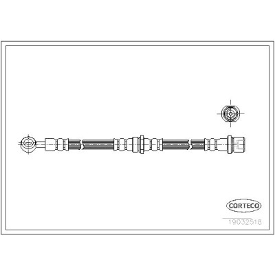 Flessibile del freno CORTECO 19032518