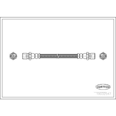 Flessibile del freno CORTECO 19032547