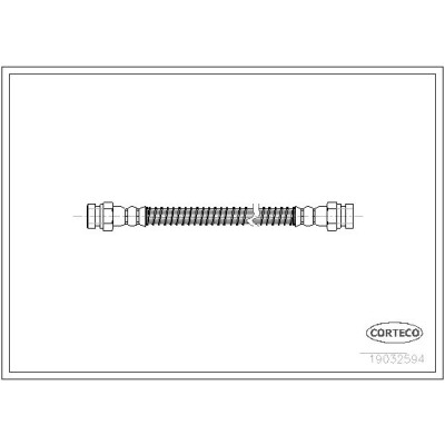 Flessibile del freno CORTECO 19032594