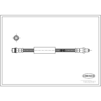 Flessibile del freno CORTECO 19032597