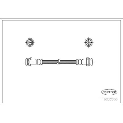 Flessibile del freno CORTECO 19032606