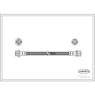 Flessibile del freno CORTECO 19032614