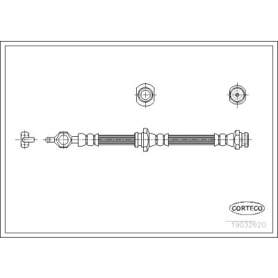 Flessibile del freno CORTECO 19032620