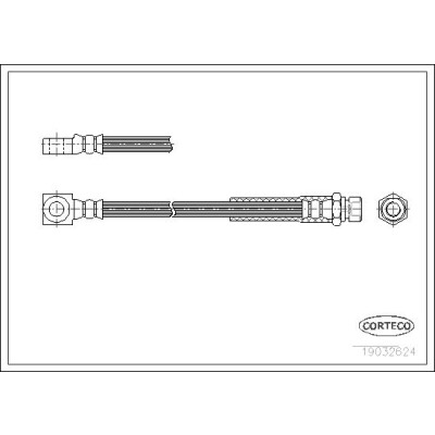 Flessibile del freno CORTECO 19032624